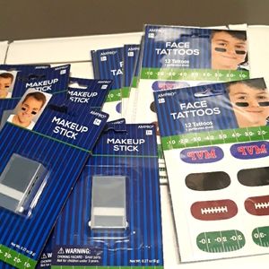FOOTBALL FACE TATOOS & MAKEUP STICK